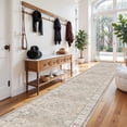 thumbnail image 6 of Hallway Washable Runner Rug - 3x20 Kitchen Rugs Entryway Long Vintage Soft Floor Mat Non Slip Indoor Farmhouse Carpet For Bathroom Living Room Bedroom (3 X 20  Beige), 6 of 7