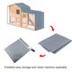 thumbnail image 3 of Oxford Cloth Animal Hutch Cover Exterior Impermeable Prevención De Luz Dañina Animal Cage Cover Protector De Jaula A Prueba De Polvo Para Triangle Animal Hutch Methold HA027221-02, 3 of 5