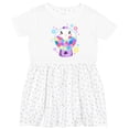 thumbnail image 3 of Inktastic Cute Gumball Machine and Bubbles Girls Toddler Dress, 3 of 5
