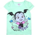 thumbnail image 3 of Disney Girls 3-Pack Short Sleeve T-Shirts, Casual Clothing for Toddlers and Kids - Vampirina, 3 of 4