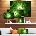 thumbnail image 3 of Feux d'Artifice Verts Fractals Rotatifs - Impression sur Toile Florale, 3 of 4