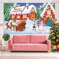 thumbnail image 1 of Escena de pared navideña Telón de fondo de Papá Noel Puerta navideña extra grande Co, 1 of 4
