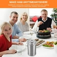 thumbnail image 4 of Press Ham Maker, Stainless Steel Meat Press for Making Homemade Deli Meat With Thermometer Ham Sandwich Meat Press Maker for Kitchen Homemade Bacon Meat Lunchmeat, 4 of 6