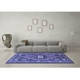 thumbnail image 3 of Ahgly Company Machine Washable Indoor Rectangle Persian Blue Traditional Area Rugs, 4' x 6', 3 of 4