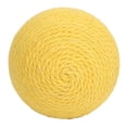 thumbnail image 3 of Cat Sisal Ball Toy, Healthy Teeth Claws Grinding Rattling Stones Inside Kitten Sisal Ball Interactive Scratch Resistant Interesting  For Playing White,Green,Yellow, 3 of 8