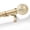Champagne, variant on NewBuros Wood Curtain Rod for Windows 32 to 48 Inch, 1" Diameter Heavy-Duty Curtain Rods Set, with Decorative Embossed Wood Grain Leaf Finial, Sturdy Rust-Proof Adjustable Design, Brown