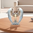 thumbnail image 4 of SIUBICH Decoration, Angel Wings Cross,2D Boho Style, Black, 1 Count, 4 of 6