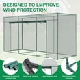 thumbnail image 2 of Crop Cages for Garden Plant, 11.8x3.9x6 Ft Plant Protection Tent with Zippered Door, Raised Bed Cover, Garden Bed Cover with Frame, Wind-Resistant Plant Cages for Outdoor Plants Vegetable Flower, 2 of 8