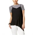 thumbnail image 2 of Shift Womens Lace Detail Cami Tank Top, Black, Juniors, Large, 2 of 2