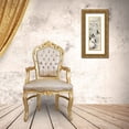 thumbnail image 3 of Anonymous 14x32 Gold Ornate Wood Framed with Double Matting Museum Art Print Titled - Bamboo and Rock in Snow, 3 of 4
