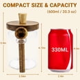 thumbnail image 2 of Glass Coffee Canister with Airtight Wooden Lid and Spoon, 20.3oz Food Storage Jar for Coffee Beans & Grounds, Tea, Sugar, Kitchen Pantry Organization, 2 of 6