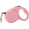 thumbnail image 1 of Correa retráctil para perros, correa para perros, correa retráctil automática de nailon para mascotas, cuerda de tracción elástica de 5 m para gato rosa, 1 of 5