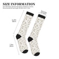 thumbnail image 5 of Bixox Vintage Stylized White Color Print Compression Socks,Compression Socks Women & Men Circulation for Medical,Running,Athletic, 5 of 7