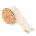 thumbnail image 2 of Burlap Ribbon Cloth Lace Rolls Festival Packaging Wrapping Decoration Fabric Ribbon, 2 of 8