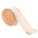 thumbnail image 1 of Cinta de arpillera con encaje blanco, rollo de yute natural para decoración DIY, embalaje de regalo, 5 yardas, encaje medio de 5 cm, 1 of 14