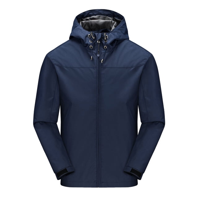 Dvkptbk Veste à Capuche pour Homme, Veste Quatre Saisons, Veste d'Extérieur d'Alpinisme, Veste de Couleur Unie en Liquidation