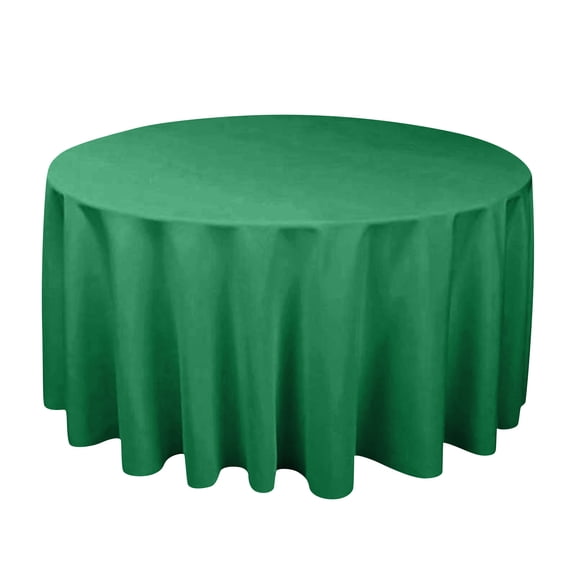 Round Tablecloth Thick Plain Weave Fabric Solid Color Table Cover for Dining Room Parties and Events Heavy Duty Protective Cloth 55 Inch Army Green