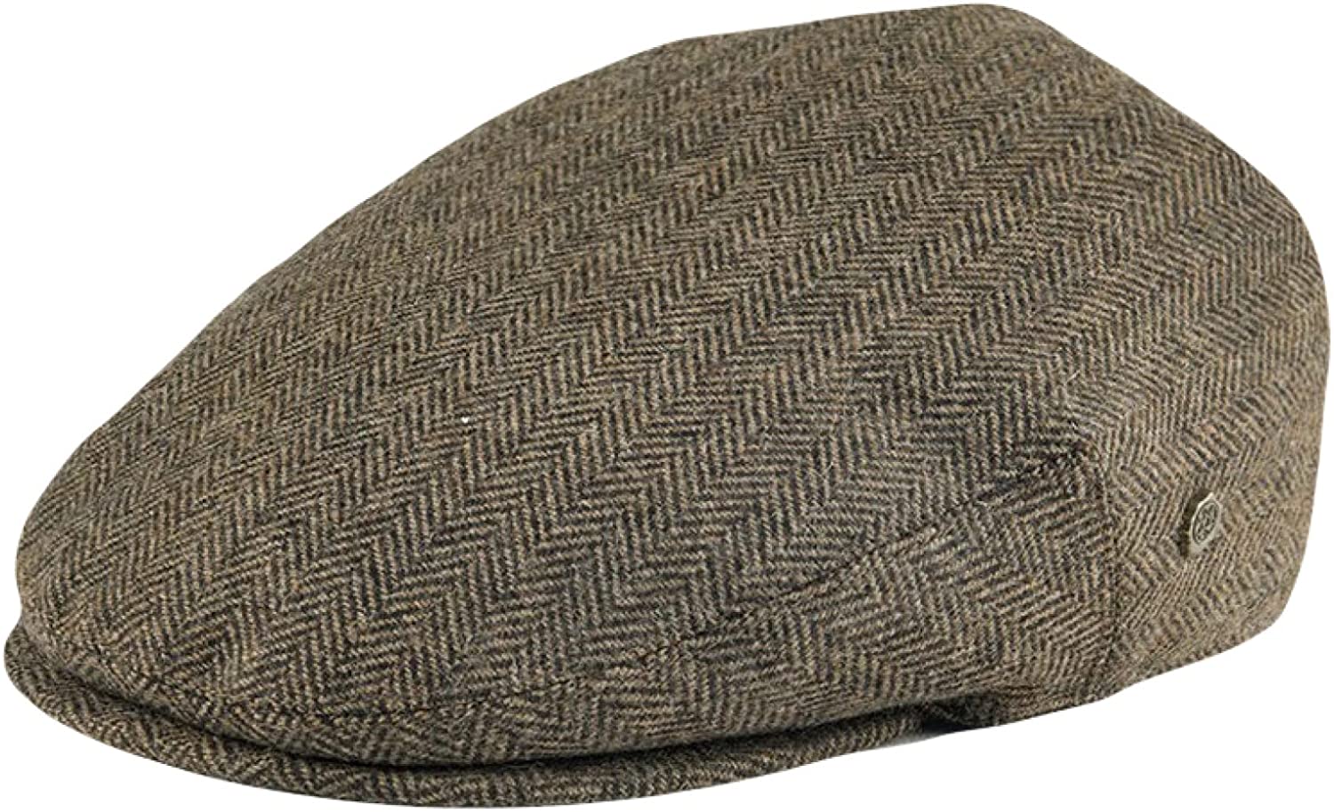 CoCopeaunts Newsboy Hat Ivy Cap Herringbone Flat Driving Cap Wool Tweed
