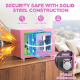thumbnail image 4 of SYSENFO 0.25 Feet Cubic Safe Box, Money Lock Safes with Digital Keypad, USB Cable and Sensor Light, Security Safe for Home Office Hotel (Pink), 4 of 13