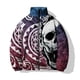 thumbnail image 4 of Chaqueta holgada de moda, abrigo de invierno para hombre, ropa informal cálida de algodón para hombre, chaqueta de algodón con estampado de calavera gótica, ropa de calle Harajuku, 4 of 5