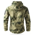 thumbnail image 4 of Nestiefly Men's Camouflage Jacket Full-Zip Waterproof Softshell Fleece Lined Winter Coats Hooded Military Windbreaker Jackets with Pocket 2026 Earthy Yellow M, 4 of 4