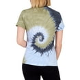 thumbnail image 3 of Ed Hardy Womens Tiger Head Tie Dye Graphic T-Shirt Green S, 3 of 4