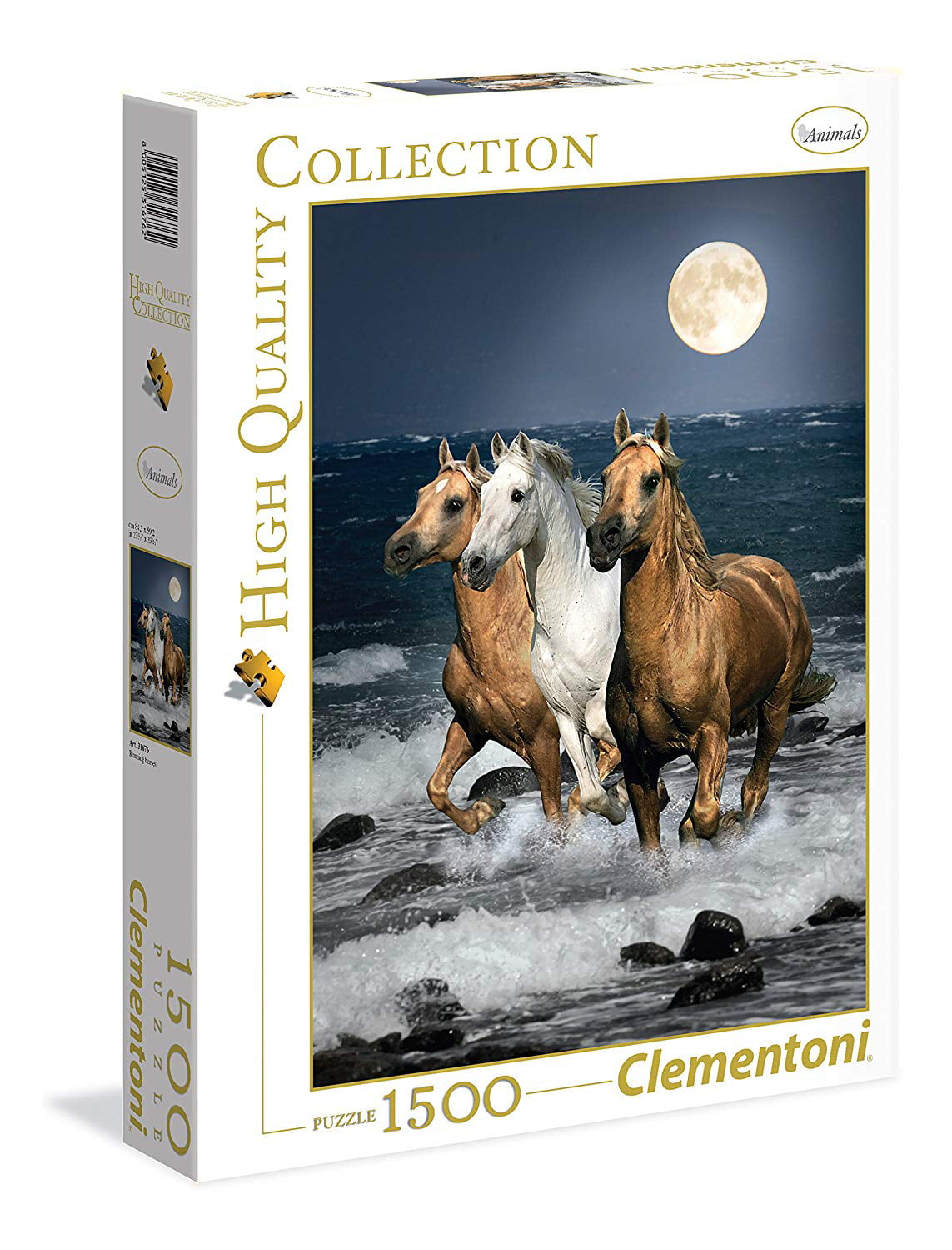 Clementoni High Quality Collection Puzzle "Running Horses" 1000 Teile Puzzel 