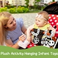thumbnail image 4 of Baby Spiral Hanging Stroller and Car Seat Toys Black and White High Contrast Sensory Toy Newborn Plush Activity Toys for Bed Bassinet Crib Baby Carrier Gifts for 0 3 6 9 12 Months Girls Boys, 4 of 8