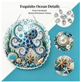 thumbnail image 2 of Ocean Pearl Art DIY Hanging Ornament Kit, Coastal Suncatcher Diamond Craft Kit for Adults, Easy Matching Symbol Design Relaxing Leisure Handicraft, 2 of 7