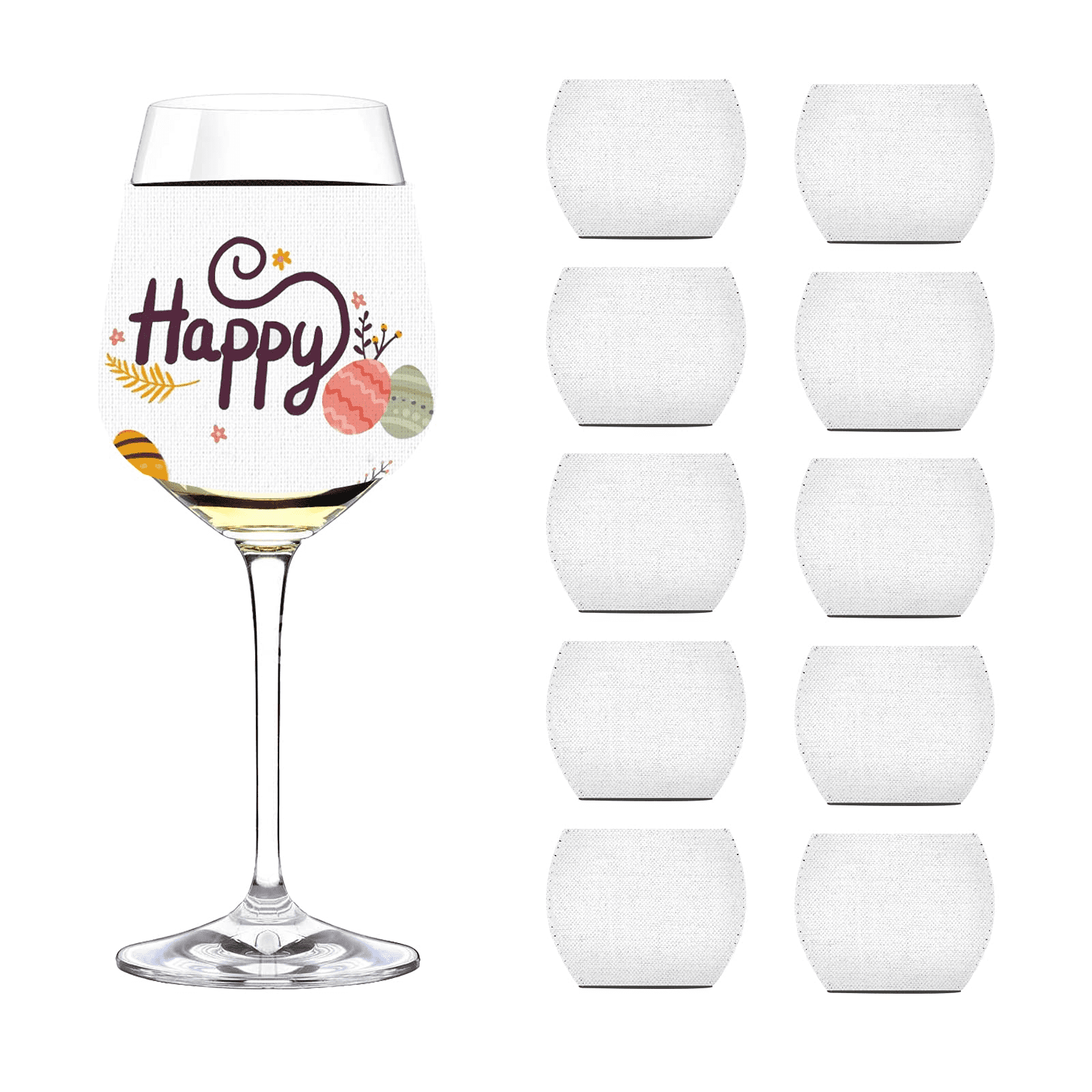 Sublimation Blank Wine Glass Sleeve Wine Glass Sleeve Sublimation