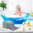 thumbnail image 6 of 3 PCS Spring Flowers Music Key Baby Muslin Washcloths, Rustic Wood Soft Absorbent Face Towel Burp Cloths Cotton Bath Wipes Infant Wash Cloth for Newborn Boys Girls, 6 of 7