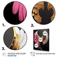 thumbnail image 3 of Designart Pink,Gold And Black Angel Wings III Canvas Wall Art, 3 of 5
