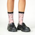 thumbnail image 4 of Zufioo Easter Rabbit Print Children's Mid-tube Socks, Contrast Color High Elastic Sports Socks - Sweat-absorbent, Warm, Suitable for Children Aged 6-10, 4 of 5