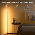 thumbnail image 4 of Corner Floor Lamp, 47" RGB+IC LED Standing Lamp Compatible with Alexa & Google Assistant, APP&Remote Control Color Changing Gaming, 4 of 5