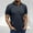 Dark Blue, variant on Fnnxeal Mens Polo Shirts, Short Sleeve Classic Casual Zipper Summer Dark Blue Polo Shirts for Men Size 2XL