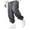 Dark Gray, variant on FRSASU Mens Corduroy Joggers Pants Casual Cargo Pants Drawstring Elastic Waist Baggy Tapered Sweatpants Wine