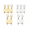 4Pcs | Gold + Silver, variant on Multi Necklace Layering Clasp, Gold and Silver multi necklace clasp for Layering, anti tangle necklace clasp layering Connector, 2/3 Strand layer necklace clasp Jewelry Separator for Women