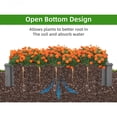 thumbnail image 4 of Tool-Free Assembly Raised Garden Bed 48x48x10'' Gray Solid Wood Outdoor Over Floor Wood Planter Box, 4 of 10