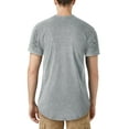 thumbnail image 2 of Hat and Beyond Men's Hipster Velour Round Hemline Ribbed Tee Shirt, 2 of 6