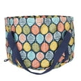 thumbnail image 2 of Cubo de agua para baño de pies plegable de poliéster resistente al agua con asa y cuerda, 21 l, diseño de hojas grandes, 2 of 15
