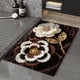 thumbnail image 4 of Alfombras de baño, alfombras para sala de estar, alfombra de área, alfombra de baño de lana sintética con diseño floral, alfombra de entrada suave de tierra de diatomeas, absorbente y de secado rápido, 4 of 6