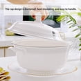 thumbnail image 3 of Ceramic Soup Bowl with Lid,Double Handle Soup Tureen,Serving Bowl for Cereal, Ramen, Stew, Decorative Tableware for Restaurant Home Kitchen, 3 of 7