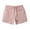 Pink, variant on Clearance Mens Shorts, Men Solid Cotton Three-point Pants Sports Elastic Mid-waist Lace-up Shorts