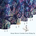 thumbnail image 6 of Blue Purple Butterfly Pattern Shower Curtain 72"x84" ,Bathroom Decorative Shower Curtains Set with 12 Hooks,Modern Waterproof Washable Shower Curtain, 6 of 6