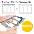 thumbnail image 4 of Yayeee Rocker Switch Wall Plate 2-Gang 4.7"x4.6" Home Decorative Outlet Cover, Art Goldfish, 4 of 6