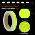 thumbnail image 3 of Uxcell Reflective Tape, 0.8"x33FT Waterproof High Visibility Warning Safety Tape, Fluorescent Yellow, 3 of 6