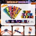 thumbnail image 4 of Amaopus 98 Pcs Halloween Party Favors Bulk Toys for Kids, Tattoos Stamps Slap Bracelets Rubber Bracelets Halloween Pinata Stuffers, Trick-or-Treat Goodie Bag Fillers Classroom Game Prizes, 4 of 8