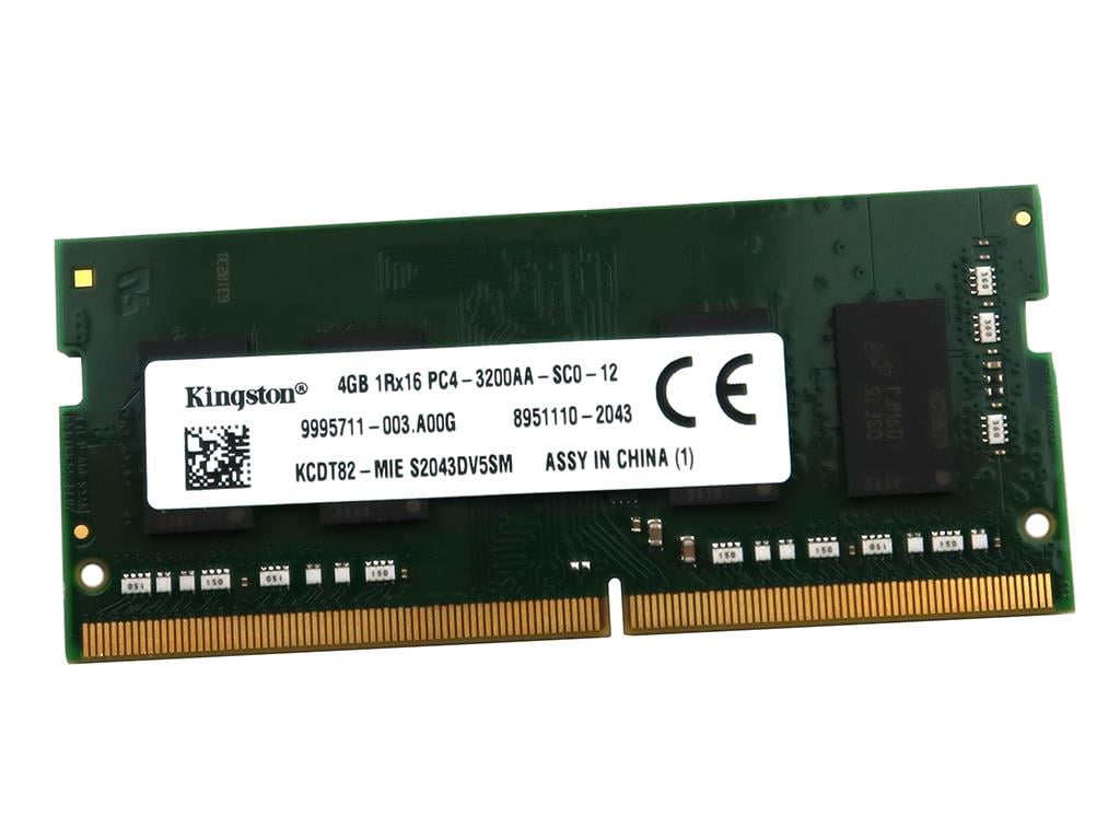 KCDT82 MIE Kingston 4GB DDR4 Sodimm PC4 25600 3200MHZ Memory 9995711 