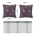thumbnail image 4 of YFYANG Square Decorative Throw Pillow Case (Without Pillow Insert), Purple Plant Line Art Bedroom Sofa Car Cushion Cover, 22"x22", 4 of 9