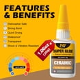 thumbnail image 2 of Superpegamento líquido de cerámica LMQ LASH Clear, 30 ml, apto para alimentos, 2 of 7